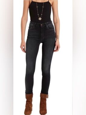 Mother The Insider High Waisted Jeans 25 Coffee Tea or Me | Slim Straight